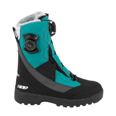 509 Womens Raid Double Boa Snowmobile Boots Emerald Size 8