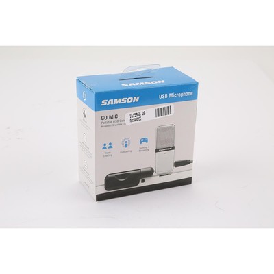 Samson Go Mic USB Microphone for Mac and PC Computers - Silver SKU#1615668