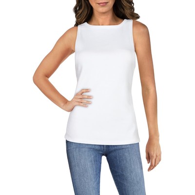 

Agolde Женская белая вязаная рубашка с круглым вырезом на бретелях Cami  BHFO 9630, Белый