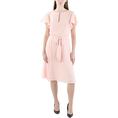 Женское розовое офисное платье-клеш в деловом стиле Lauren Ralph Lauren 10 BHFO 6045