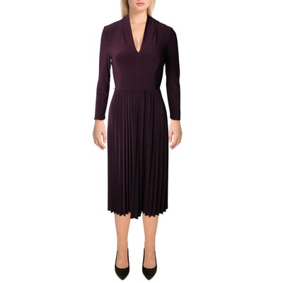 

Фиолетовое платье миди с пышной юбкой Tommy Hilfiger  BHFO 1094, Aubergine