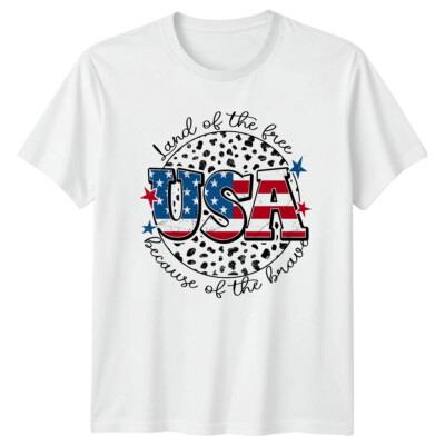 USA Land of the Free Patriotic 4th of July Camiseta para hombre Camiseta gráf...