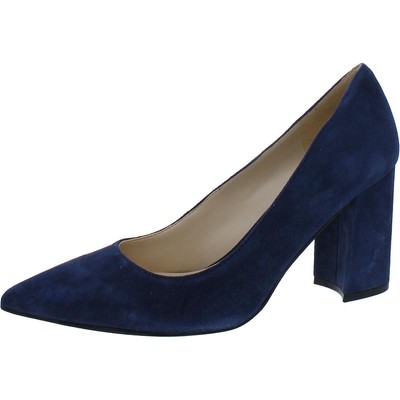 

Женские синие замшевые туфли на каблуке Nine West Cara 8, средние (B,M) BHFO 3950, Dark blue suede
