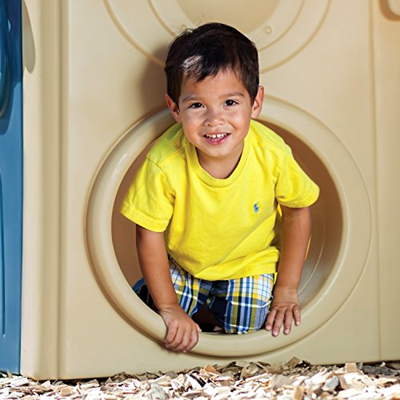 Center Neighborhood Fun Step2 Playhouse Outdoor Activity Kids Playground New