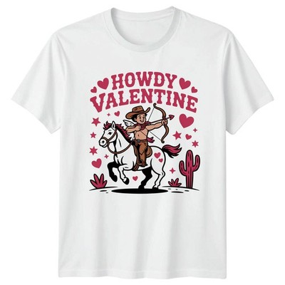 Howdy Valentine T-Shirt Cowboy Valentines Day Gift For Him And Her