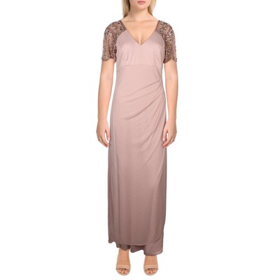 Xscape Womens Lana Pink Embellished Evening Dress Gown Petites 10P BHFO 8988