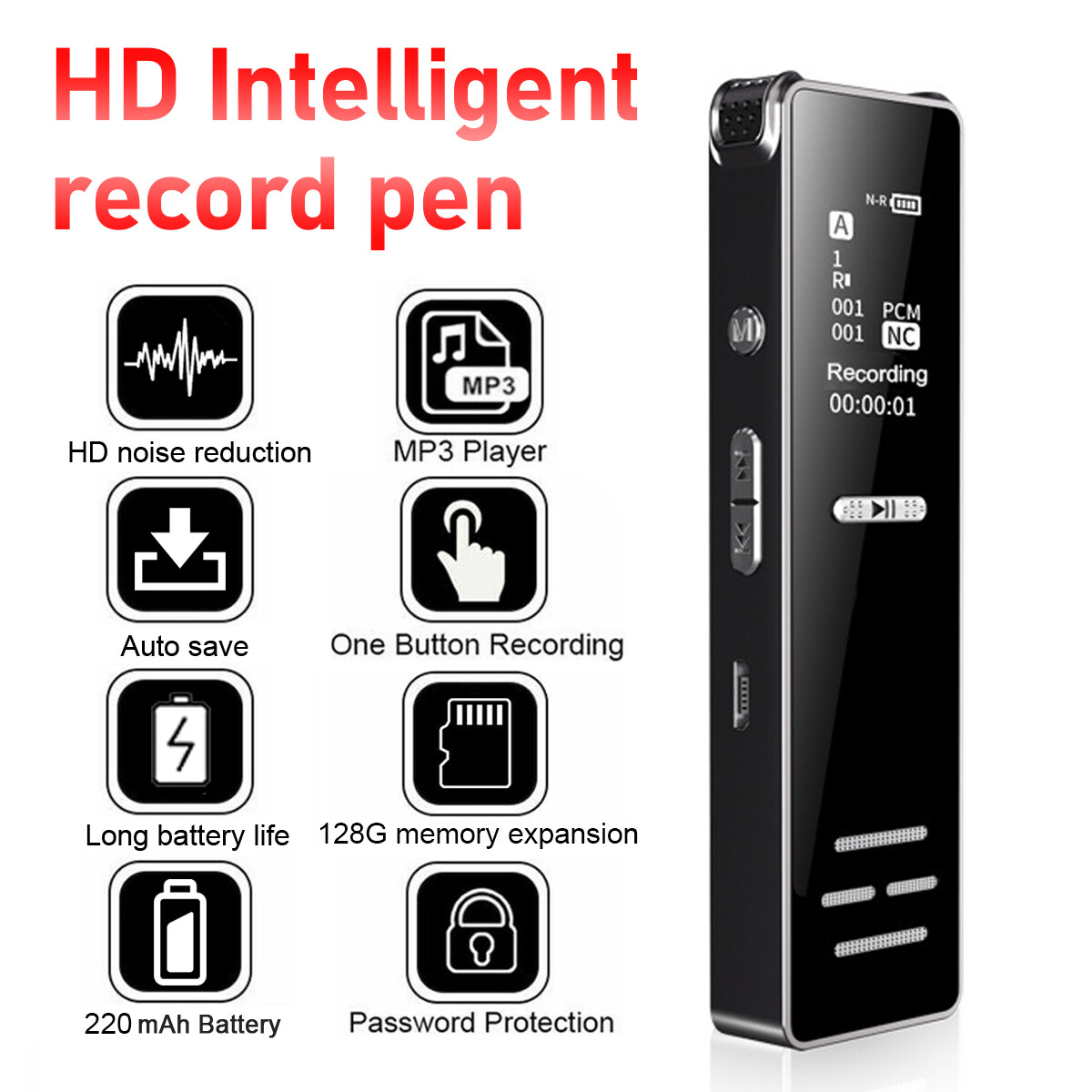 Voice Listening Device 128gb Bug Recording New Us