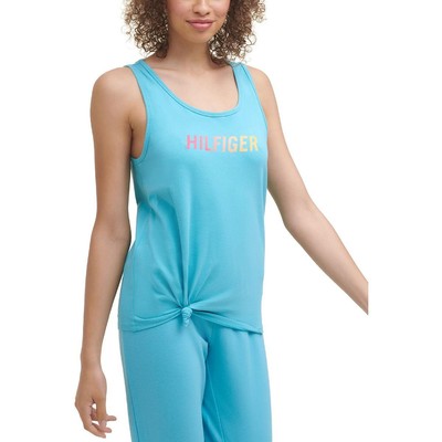 Tommy Hilfiger Sport Женская синяя футболка с омбре для тренировок и фитнеса S BHFO 8998