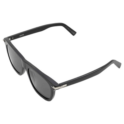 Pre-owned Dior Smoke Square Men's Sunglasses Blacksuit S13i 10a0 Dm40136i 01a 53 In Gray