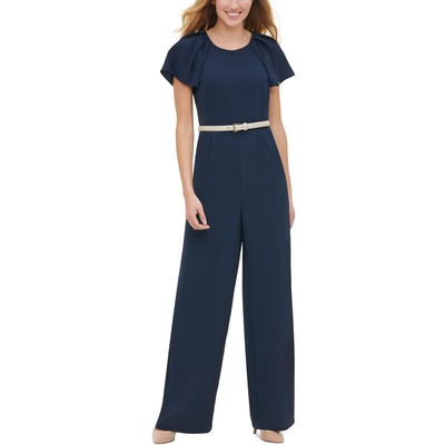 

Tommy Hilfiger Женский темно-синий деловой комбинезон со складками и карманами  BHFO 2506, Sky captian