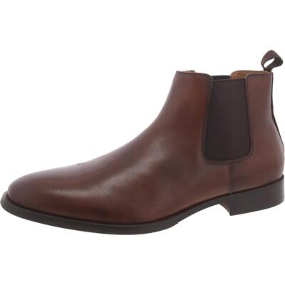 Мужские ботинки Челси из агатовой кожи Steve Madden с застежкой на щиколотке BHFO 4352
