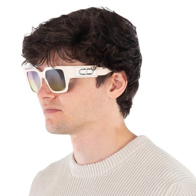 Pre-owned Dior Blue Yellow Gradient Sport Men's Sunglasses  Cd Su Dm40013u 25x 55 In Multi