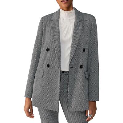 Женский двубортный блейзер Sanctuary Womens Keaton с принтом BHFO 4707