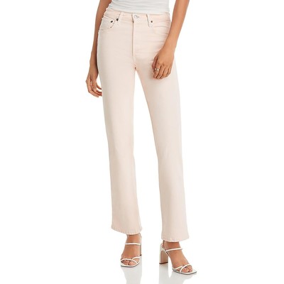 RE/DONE Womens Ivory 90s High Rise Loose Fit Straight Leg Jeans 25 BHFO 9468