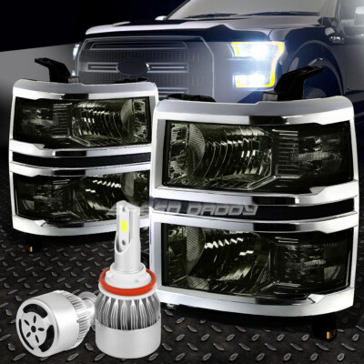 ЗАКОПЧЕННЫЙ КОРПУС ФАРЫ + ПРОЗРАЧНЫЙ УГОЛ + БЕЛЫЙ СВЕТОДИОД H8 HID с ВЕНТИЛЯТОРОМ ДЛЯ 14-15 GMT K2XX