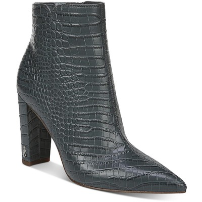 

Женские серые ботильоны Sam Edelman Raelle 11 Medium (B,M) BHFO 2078, Grey iris kenya croco leather, Raelle