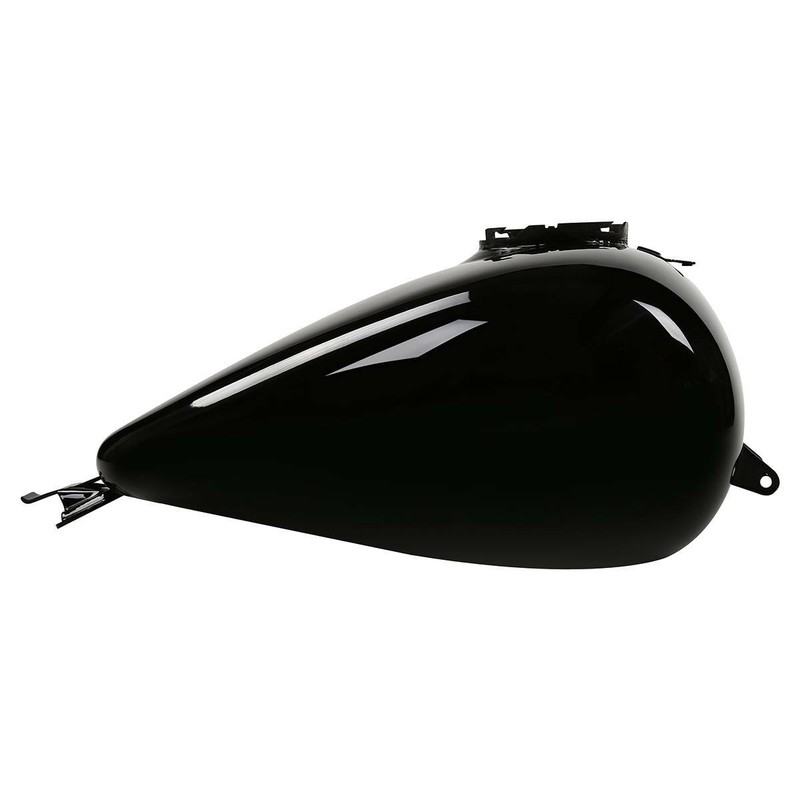 Black 6 gallon Fuel Gas Tank Fit For Harley Touring Road Electra Glide