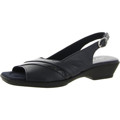 

Женские сандалии с ремешком на пятке Easy Street Harriet Open Toe Comfort BHFO 6084, Navy/patent, Harriet