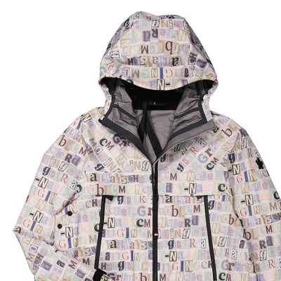 Pre-owned Moncler Tullins All Over Print Hooded Jacket In Multicolor