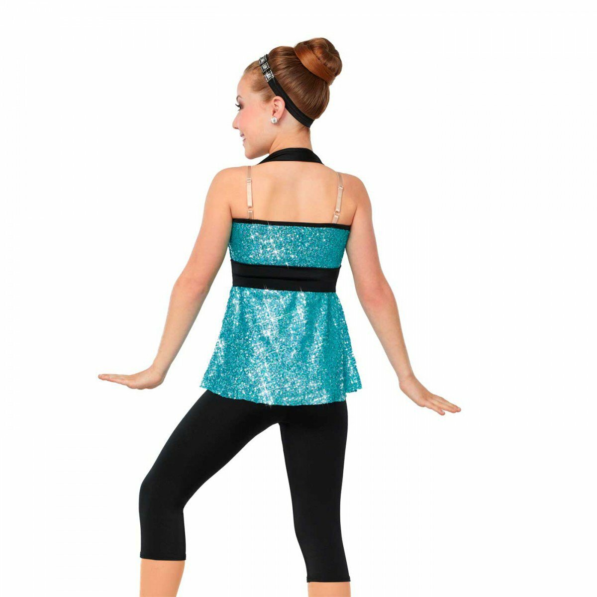 Dance Costume L/XL Child or LA Purple or Blue Jazz Sequin Tap TRIO Competition