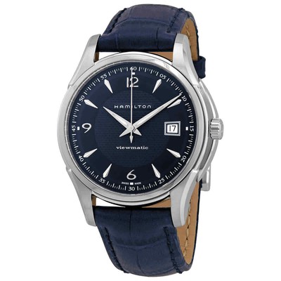 Мужские часы Hamilton Jazzmaster Viewmatic с автоматическим синим циферблатом H32515641