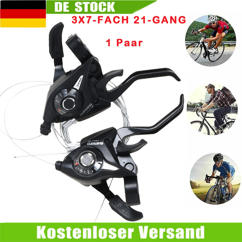 2x Fahrrad Schalthebel Altus Mtb V-Brake FÃ¼R Shimano 3x7-Fach 21gang Schaltung