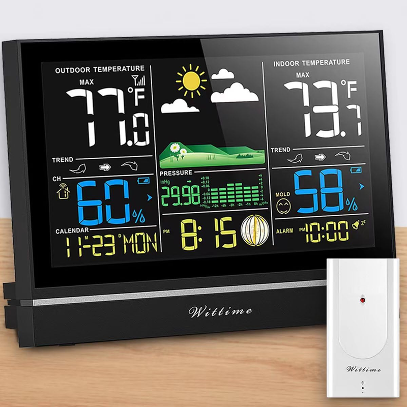 W/atomic Clock, Indoor/outdoor Temp & Humidity Monitor