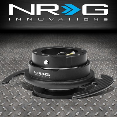 АЛЮМИНИЕВЫЙ БЫСТРОСЪЕМНЫЙ АДАПТЕР ДЛЯ ГОНОЧНОГО РУЛЕВОГО КОЛЕСА NRG SRK-700BK-CF GEN 4.0