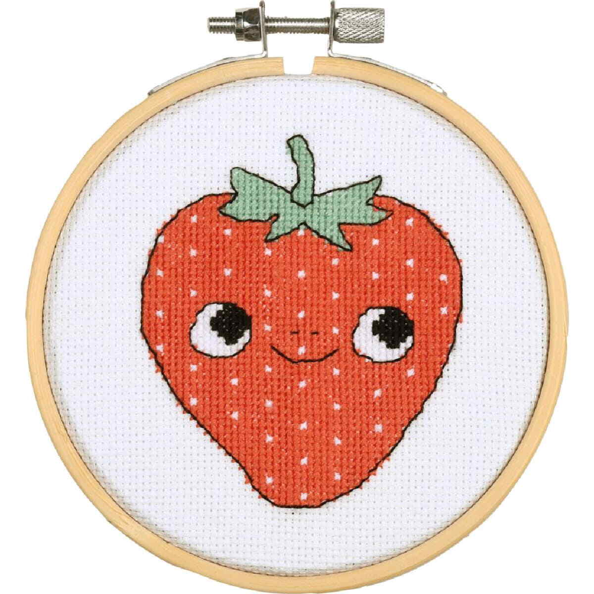 Vervaco counted cross stitch kit with embroidery ring 
