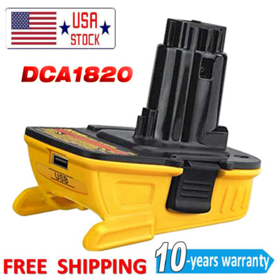 NEW 18V To 20V MAX DCA1820 Li-ion Battery Adapter For Dewalt 18V Tools Converter