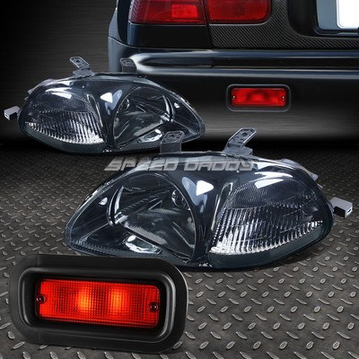 ДЫМЧЕННАЯ ФАРА + ПРОЗРАЧНЫЙ УГЛОВОЙ СИГНАЛ + КРАСНЫЙ ЗАДНИЙ ПРОТИВОТУМАННЫЙ ФАР + ПЕРЕКЛЮЧАТЕЛЬ ДЛЯ 96-98 CIVIC