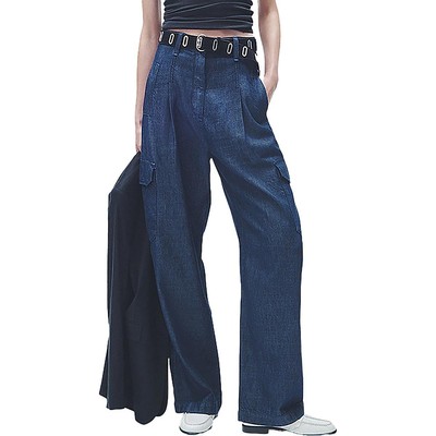 Джинсы Rag & Bone Женские синие брюки-карго с широкими штанинами 27 BHFO 9987