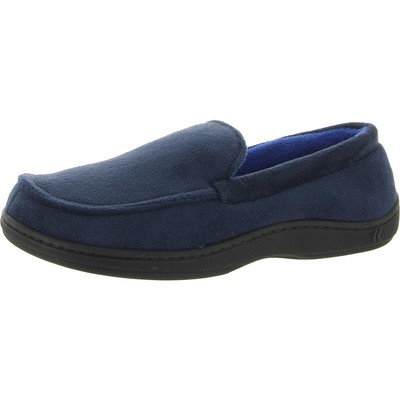 Мужские тапочки Isotoner Jared Navy Loafer, размер 9,5–10,5, средний (D) L BHFO 5151