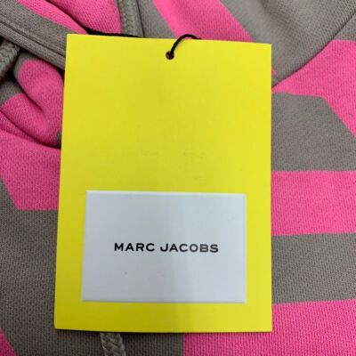 Pre-owned Marc Jacobs C632p26sp22-296 Monogram Oversized Hoodie Women's Size Sma In Multicolor