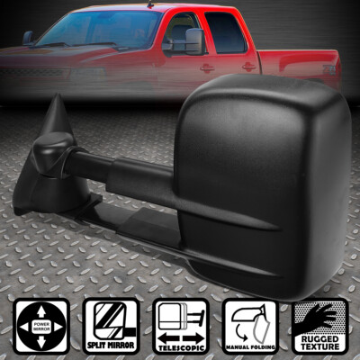 ДЛЯ 88-02 CHEVY/GMC C/K 1500/2500/3500 ЛЕВОЕ БУКСИРОВОЧНОЕ ЗЕРКАЛО С ЭЛЕКТРОПРИВОДОМ РЕГУЛИРОВКИ