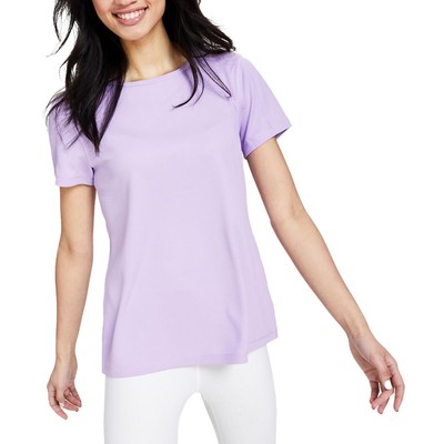 Женская фиолетовая сетчатая футболка с круглым вырезом Ideology Womens S BHFO 0850