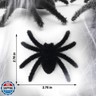 Halloween Spider Decoration Fake Spider Hairy Plastic Spider for Halloween Carnival Decorations Scary Joke Prank Props (Black + Gray,6 Pack)