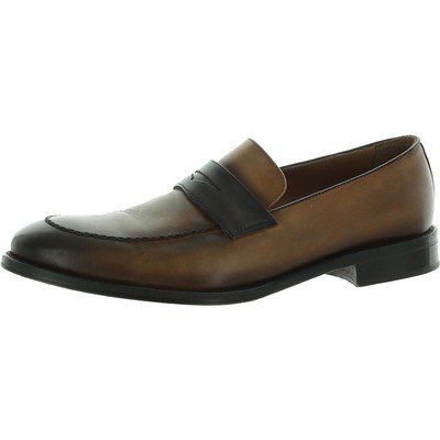 

Мужские коричневые лоферы Bruno Magli Arezzo 9 Medium (D) BHFO 3935, Cognac/dark brown