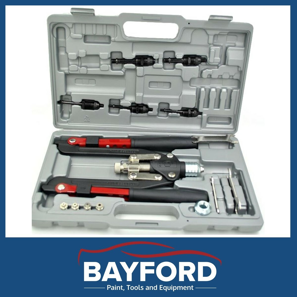 HEAVY DUTY RIVET & NUT RIVETING TOOL KIT INDUSTRIAL QUALITY eBay