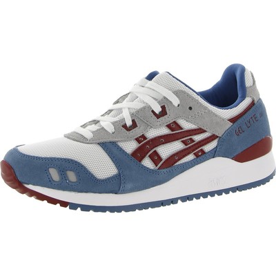 

Asics Mens Gel Lyte III OG Белые кроссовки для бега 7 Medium (D) BHFO 7389, Azure/beet juice, Gel Lyte III OG