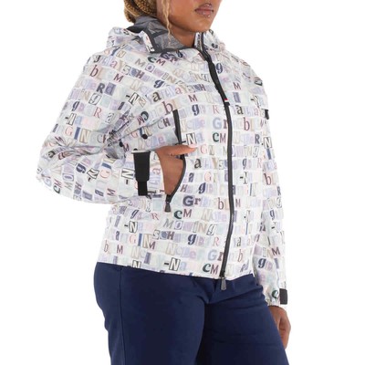 Pre-owned Moncler Tullins All Over Print Hooded Jacket In Multicolor
