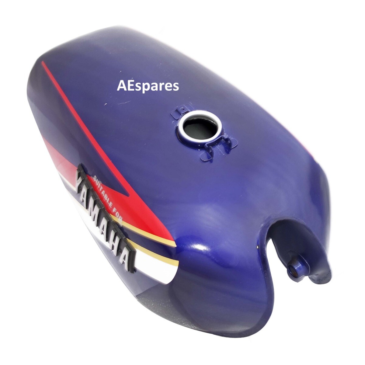 For Yamaha RX100 RX125 Blue Petrol Fuel Tank With Lid Cap,Tap 