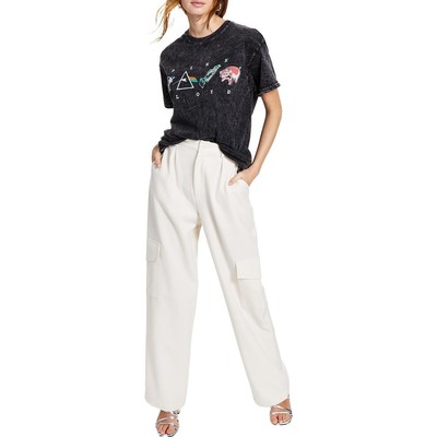 

Черная футболка с принтом Junk Food Womens Pink Floyd  BHFO 5263, Black mineral wash