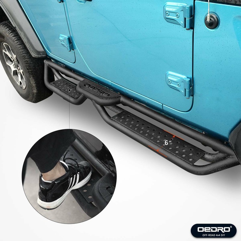 OEDRO 6" Side Steps Running Boards for 20182021 Jeep Wrangler JL 2