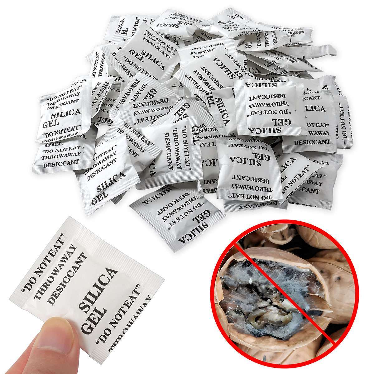 60/100Pcs Grams Silica Gel Desiccant Pack Moisture Absorber Reusable Drying bag