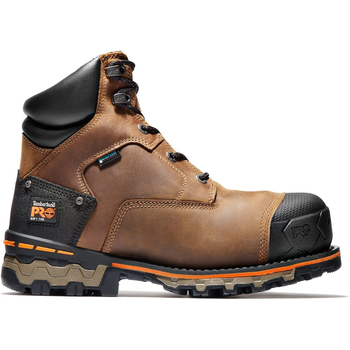 

Мужские водонепроницаемые ботинки Timberland Pro BOONDOCK 6 Soft Toe TB092673-214, Коричневый