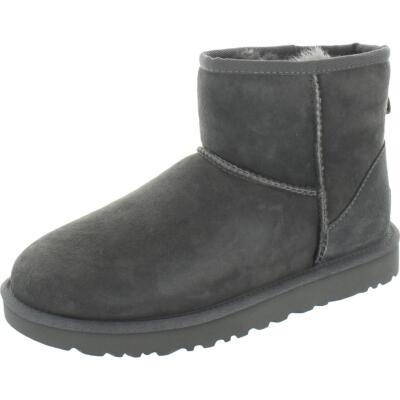 Женские серые дубленки Ugg Classic Mini II, обувь 7, средний (B,M) BHFO 3765