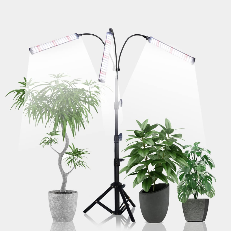 Ghodec Grow Light with Stand 252 LED Floor Plant Lights for Indoor Tripod Stand