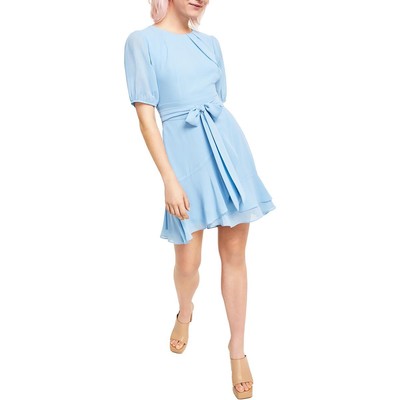 Женское синее вечернее мини-платье B. Darlin для юниорок 13/14 BHFO 8040