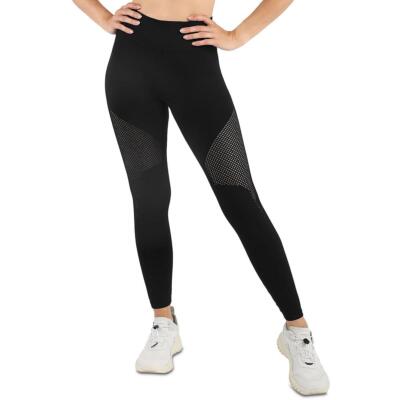 

Женские черные бесшовные спортивные леггинсы для тренировок Koral Activewear  BHFO 8372, Черный